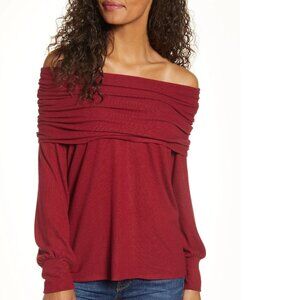 GIBSONLOOK Gibson Cozy Fleece Convertible Neck Sweatshirt